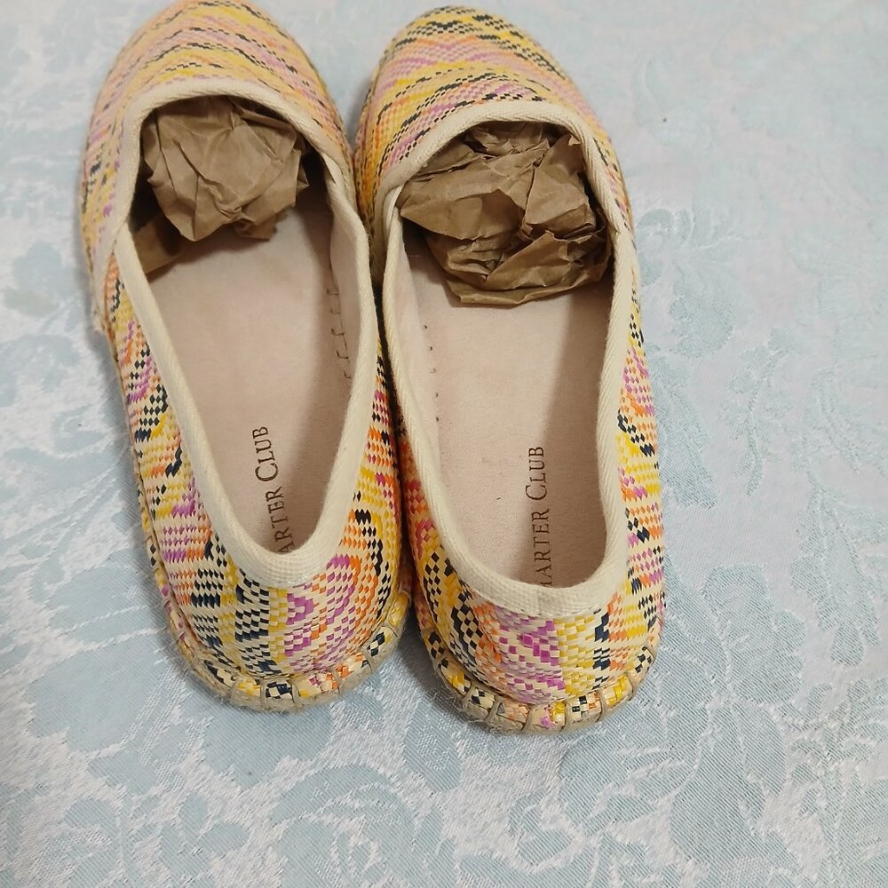 Charter Club Joeey Multicolored Espadrille Flat Size 8M - Picture 4 of 8